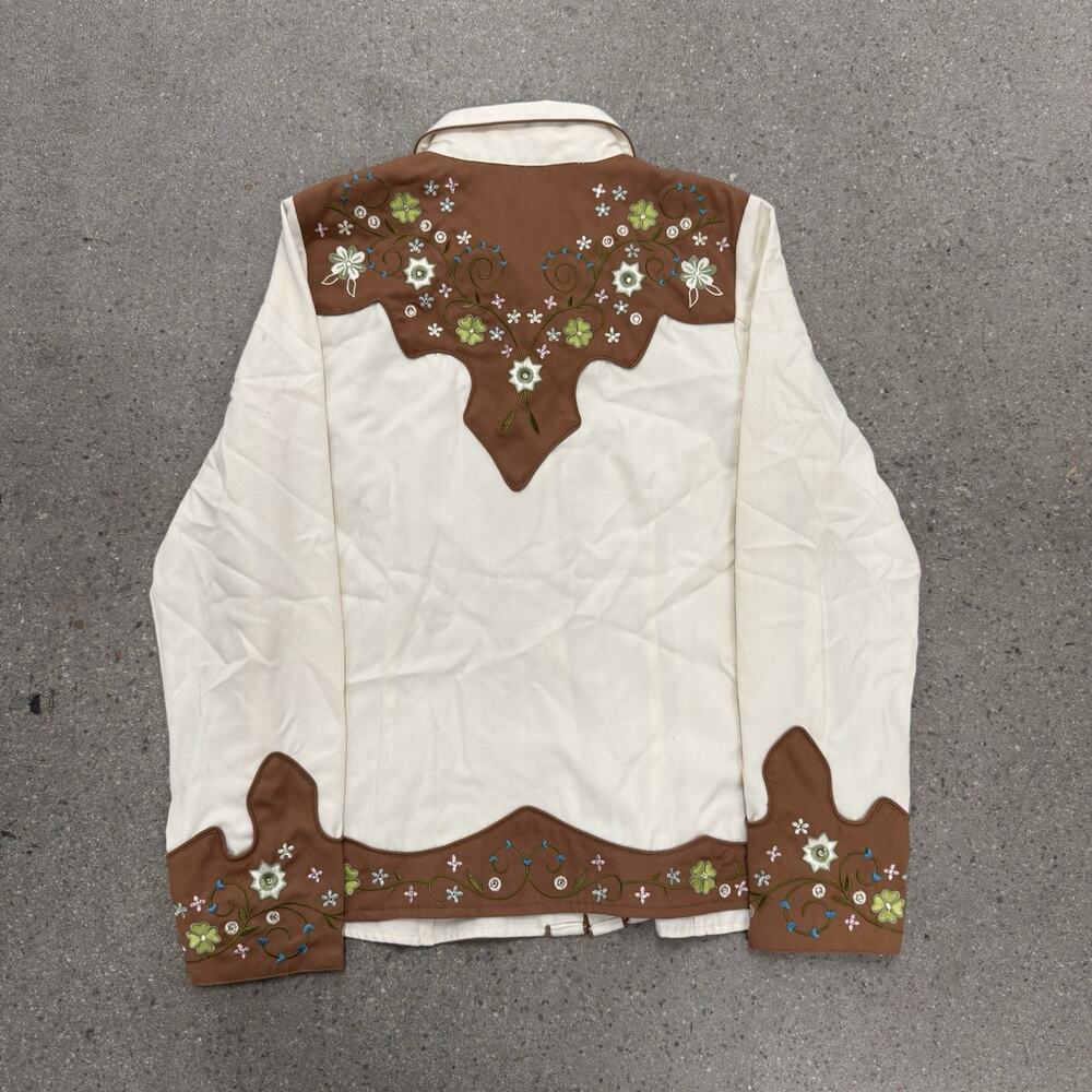 SCULLY Western shirt womens pearl snap embroidered Size Small - Picture 6 of 7